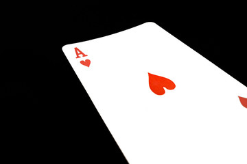 red ace of hearts