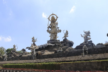 Obraz premium A beautiful view of statues in Bali, Indonesia.