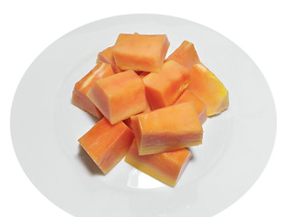 slices of papaya