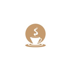 Coffee cup logo template vector icon design