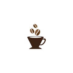 Coffee cup logo template vector icon design
