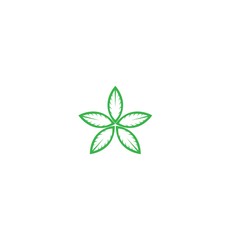 Tree leaf vector logo design, eco-friendly concept