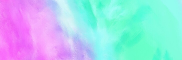 Fototapeta premium banner abstract background with aqua marine, violet and plum color and space for text