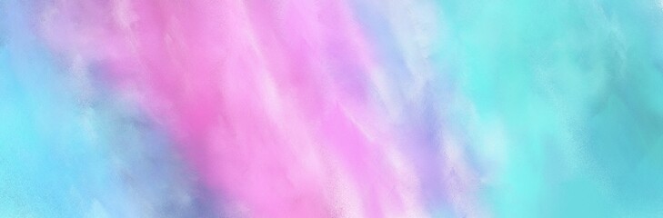 banner fine brush painted background with sky blue, baby blue and plum color and space for text or image