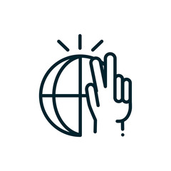 world peace and love hand human rights line