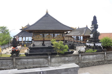A beautiful view of Lempuyan temple in Bali, Indonesia.