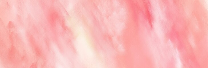 banner abstract painted background with light pink, misty rose and light coral color and space for text or image