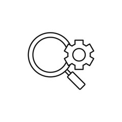 seo - minimal line web icon. simple vector illustration. concept for infographic, website or app.