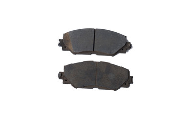 Old rusty used car brake pads