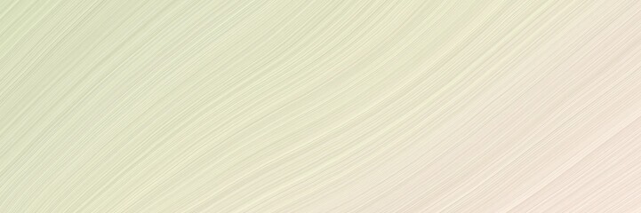 Fototapeta premium banner elegant curvy swirl waves background illustration with bisque, light gray and antique white color