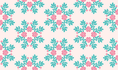 Classic wallpaper seamless vintage floral pattern background.