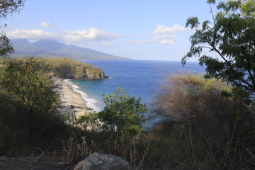 A beautiful view of Virgin Beach in Bali, Indonesia.