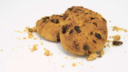 Brown of chocolate chip cookie