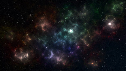 Fototapeta na wymiar beautiful of universe filled with the stars, nebula and galaxy in night sky