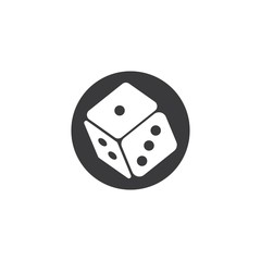 Dice icon vector design template
