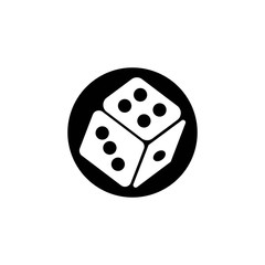Dice icon vector design template