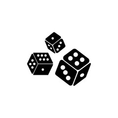 Dice icon vector design template