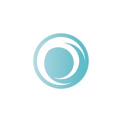 wave illustration vector template blue