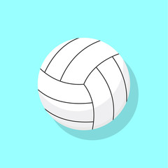 Volleyball ball. Ball for game in volleyball. Vector illustration