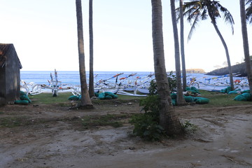 A beautiful view of beach in Bali, Indonesia.