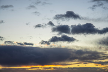 Fototapeta premium beautiful sky at sunrise in the south of France