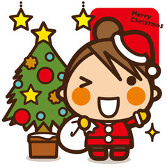 がっこうKids クリスマス女子 サンタ衣装