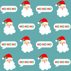 Santa Claus seamless background.