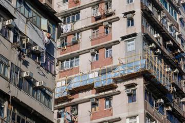 Residential buildings in Yaumatei, Hong Kong