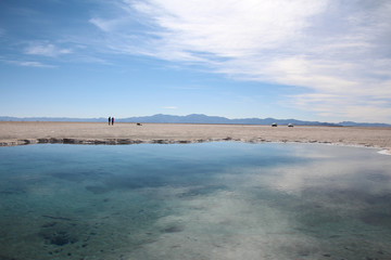Sublime landscape of the Salinas Grandes, Argentina