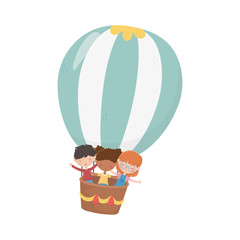 Girls and boy cartoon vector design