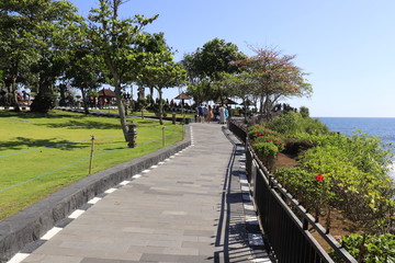 A beautiful view of Tanah Lot temple in Bali, Indonesia.