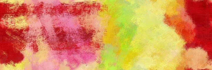 colorful illustration art painting with burly wood, firebrick and golden rod color