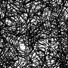 Seamless abstract grunge background. Black and white pattern of repeating elements