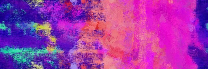 repeatable illustration painting with medium orchid, neon fuchsia and indigo color