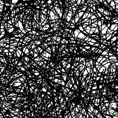 Seamless abstract grunge background. Black and white pattern of repeating elements