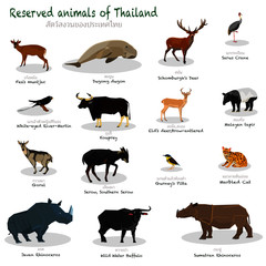 Reserved animals of Thailand