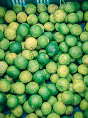 Tangerine in the market. Pile of tangerines. Thailand Oranges