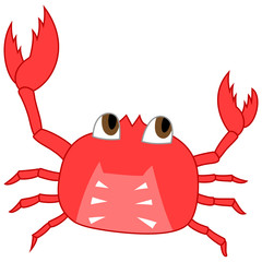 Illustration of cute crab character