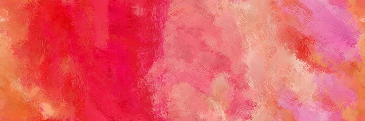 seamless illustration painting with salmon, light coral and crimson color