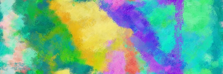 seamless pattern illustration painting with light sea green, burly wood and blue violet color