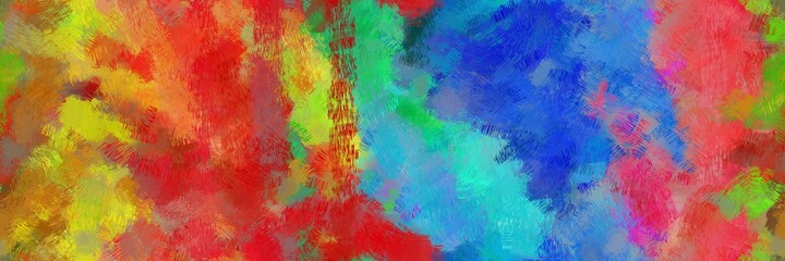 abstract design painting with coffee, moderate red and steel blue color