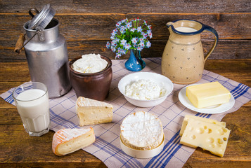 Arrangement of dairy products