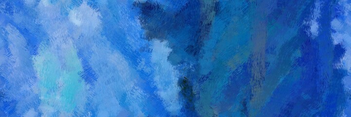 powerful illustration painted art with steel blue, strong blue and sky blue color