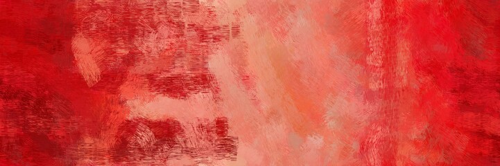 banner design paint brushed with firebrick, dark salmon and pastel red color