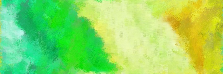 powerful design art painting with lime green, khaki and golden rod color