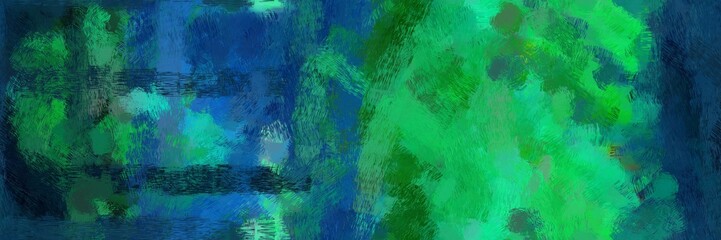 repeatable illustration drawing with teal green, medium sea green and sea green color