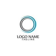Circle logo and symbol vector icon template app