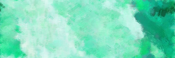 art design painted art with aqua marine, powder blue and medium sea green color