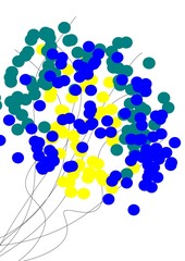 abstract color background with dot color