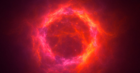 Fototapeta premium 3D rendering abstract red fractal light background